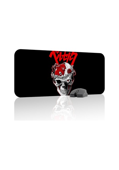 Berserk Kaymaz Dikişli Kauçuk Oyuncu Mousepad V3 - 70x30 Xl Gaming Mouse Pad Fare Altlığı