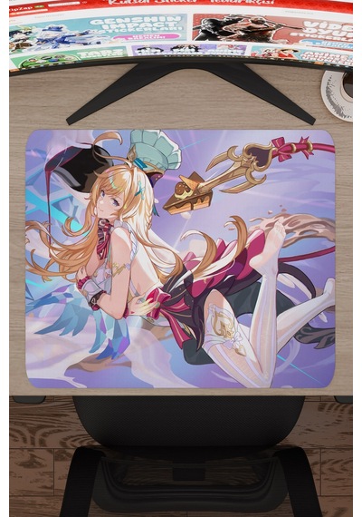 Escoffier Genshin Impact Anime Gacha V1 - 48x40 Xl Gaming Mouse Pad Fare Altlığı