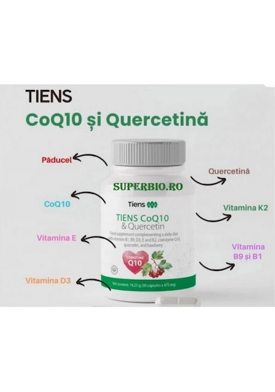 Tiens Koenzim Q10 Ve Kuersetin İçeren Takviye Edici Gıda 30 Kapsül