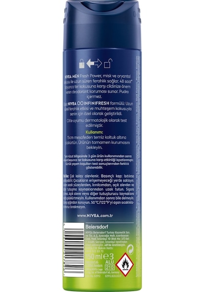 Nıvea Men Fresh Power Sprey 150 Ml X 5 Adet