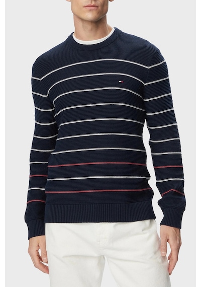 Tommy Jeans Pamuklu Regular Fit Çizgili Bisiklet Yaka Kazak Erkek Kazak Dm0dm23384 C1g Lacivert Tommy Jeans Pamuklu Regular Fit Çizgili Bisiklet Yaka Kazak Erkek Kazak Dm0dm23384 C1g Lacivert