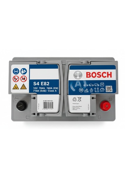 Bosch S4 E82 Efb 12 V 70 Ah 720 Cca Akü-yerinde Montaj