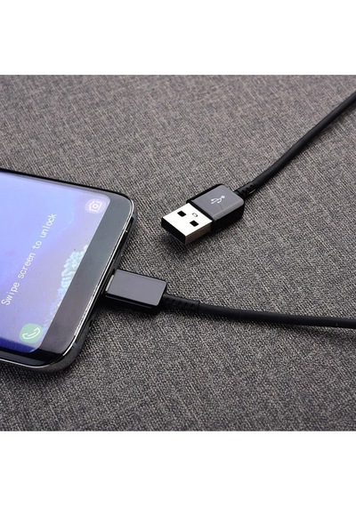 Senalstore Samsung Uyumlu Hızlı Şarj Ve Data Kablosu Usb-c - Siyah