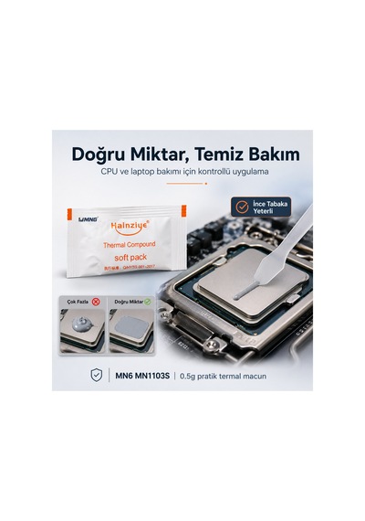 Mn1103s 200 Adet 0.5g Cpu Gpu Termal Macun Laptop Pc Teknik Servis Macunu