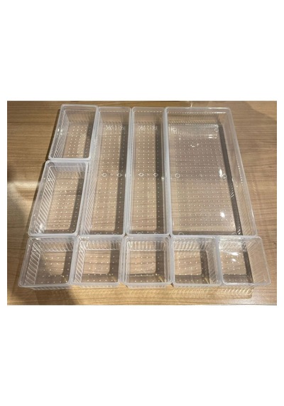 Bade 10' Lu Set Dolap Içi Takı Makyaj Organizer Çekmece Içi Düzen