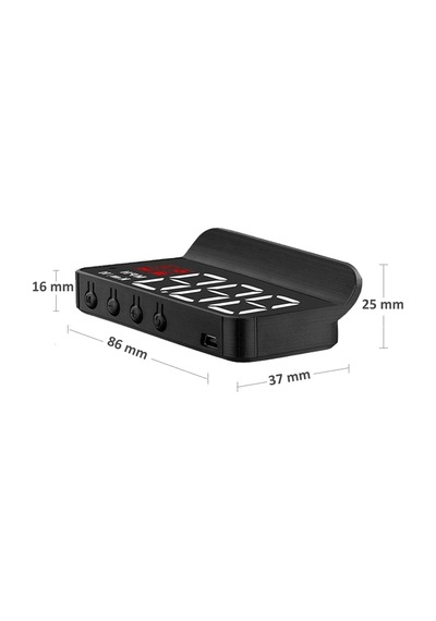 Gplus M3 Hud Head Up Display Obd Arayüzlü Araç Data Yansıtıcı 5 Alarmlı Hız Devir Gösterge Ekranı