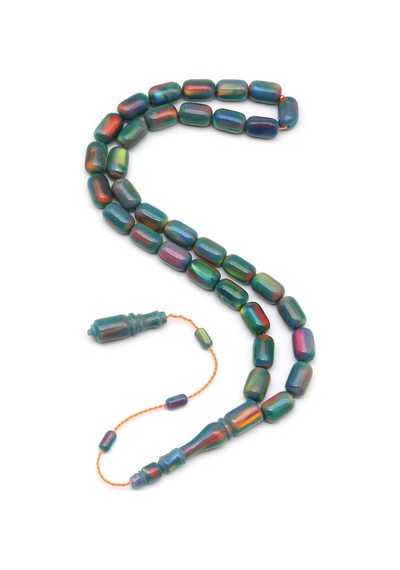 Alibaba Doğaltaş Opal Doğal Taş Tesbih 6 X 10 Mm Kapsül Kesim - T-1632