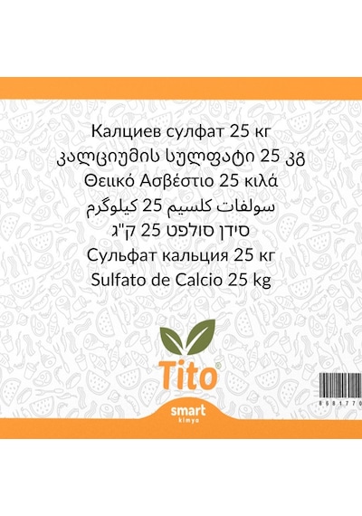 Tito Kalsiyum Sülfat E516 25 KG