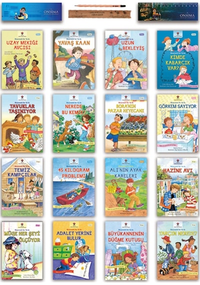 Tübitak Matematik Her Yerde Serisi Set 16 Kitap 7+ Yaş İlk Okuma