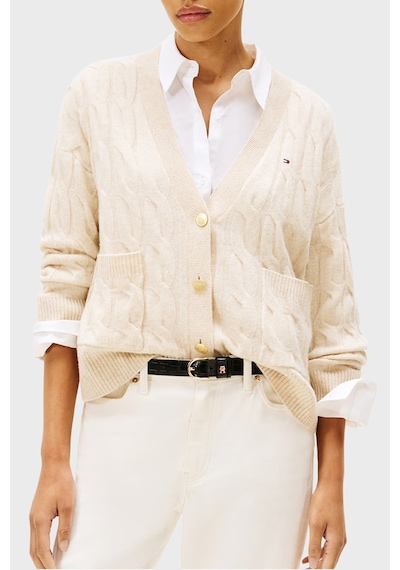 Tommy Hilfiger Bayan Hırka Ww0ww43089 Adk Bej Bej