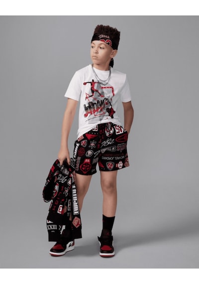 Nike Nıke Jordan Jdb Jordan 3peat Ss Tee Erkek Çocuk Tişört 95d735 001 001 Çok Renkli