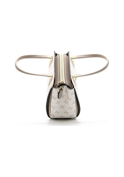 Silver Polo Sp1136 Kadın El Çantası Monogram Bej-kum