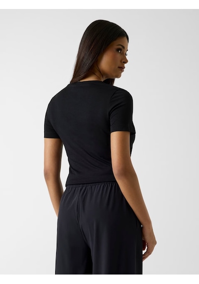 Guess Circe Nakışlı Logo Kadın T-shirt V6gı01k2962 Siyah