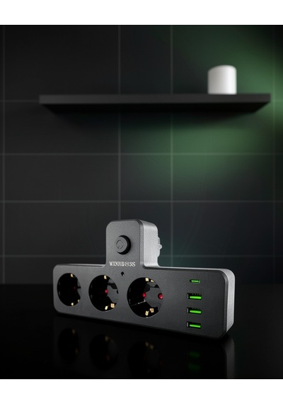 Anahtarlı Çoklu Priz 3 Usb Type-c Çıkışı Model: Uczzz3397akımkorumalıpriz-1 Diğer