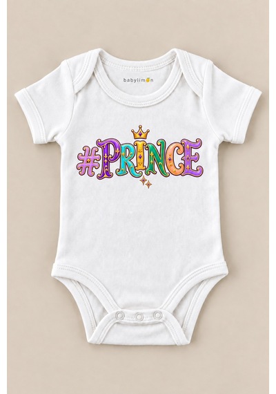Babylimon Prınce Beyaz Kısa Kollu Çıtçıtlı Bebek Zıbını Beyaz - 930083891 Beyaz