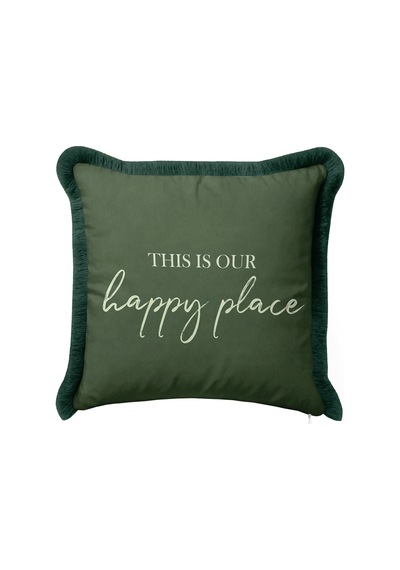 This Is Our Happy Place Yazılı Dekoratif Saçaklı Yastık Kılıfı-haki Krem Gri Püsküllü Kırlent Kılıfı Derin Lagün Halo This Is Our Happy Place Yazılı Dekoratif Saçaklı Yastık Kılıfı-haki Krem Gri Püsküllü Kırlent Kılıfı Derin Lagün Halo