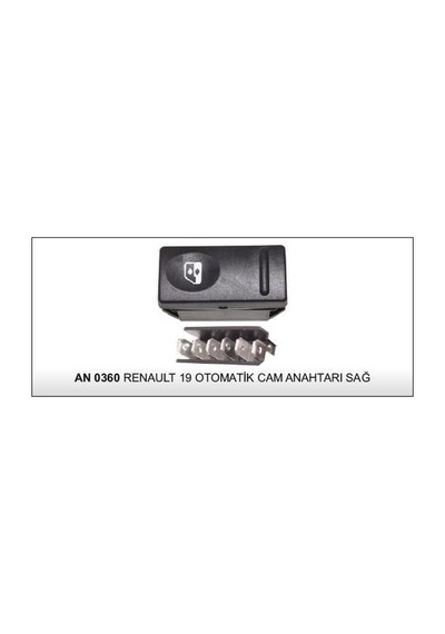 Cam Kaldırma Anahtarı Otomatik Sağ Renault 19 25276 - An703 - An0360 1 Ad