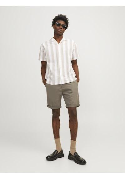 Jack & Jones Jpstbowıe Chino Şort 12165604 Açık Kahverengi