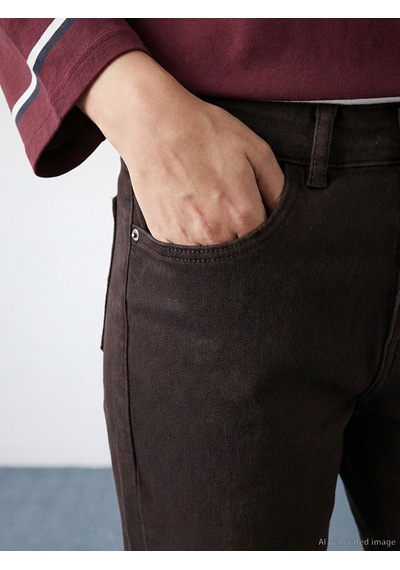 Lcw Modest Kahverengi Straight Fit Kadın Jean Pantolon