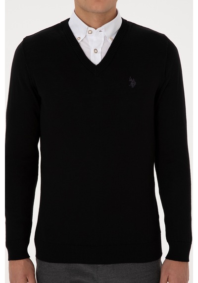 U.S. Polo Assn. Erkek Siyah Basic Kazak 50313662-VR046