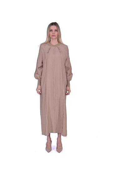 İnvee Bebe Biyeli Elbise Camel 6936 Camel