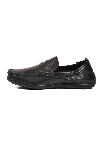 Voyager Erkek Hakiki Deri Loafer Mokasen Ayakkabı Hafızalı Taban Hafif Smart Casual Siyah M420 M