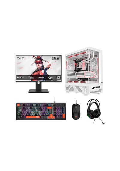 Dragos DRX9898 R7-5700 16 GB 512 GB NVMe 12 GB RTX5070 24.5" Free Dos Masaüstü Bilgisayar