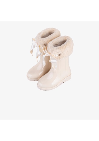 Igor Campera Charol Soft Çocuk Krem Bot Düz W10239 Krem
