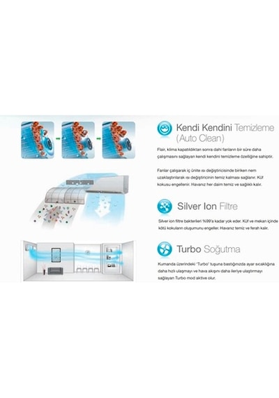 Alarko Flair FLR1201HW 12000 BTU Duvar Tipi Split Klima