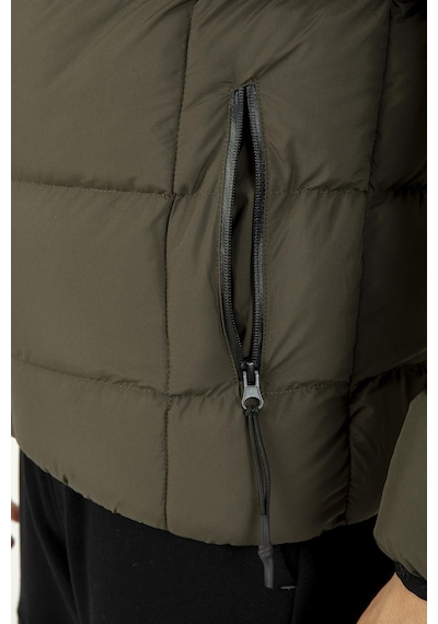 Maraton Sportswear Regular Erkek Kapşonlu Uzun Kol Basic Haki Mont 21259-haki Haki