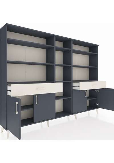 Arges Dolap 12 Raflı 2 Çekmeceli 4 Kapaklı 220x30x163 Antrasit-antrasit/aytaşı Antrasıt/aytası - Antrasıt Arges Dolap 12 Raflı 2 Çekmeceli 4 Kapaklı 220x30x163 Antrasit-antrasit/aytaşı Antrasıt/aytası - Antrasıt