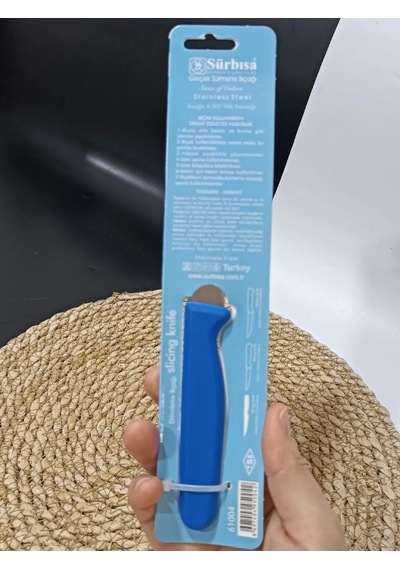 Sürmene 61004 Mutfak Bıçağı 9,50 Cm Koyu Mavi Çok Renkli
