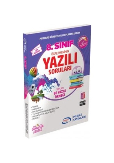 2027 Murat Yayınları 8. Sınıf Öğretmenimin Yazılı Soruları