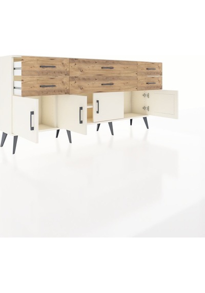 Arges Konsol 2 Raflı 6 Çekmeceli 4 Kapaklı 176x30x83 Aytaşı-aytaşı/çam Aytaşı/çam Arges Konsol 2 Raflı 6 Çekmeceli 4 Kapaklı 176x30x83 Aytaşı-aytaşı/çam Aytaşı/çam