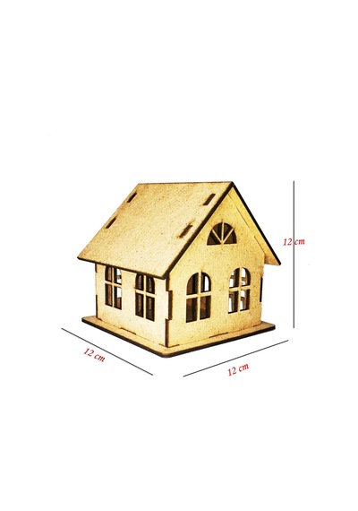 3d Ahşap Boyama Maketi Klasik Ev Maket Etkinlik Oyunu