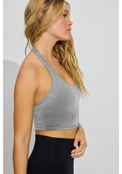 Madmext Grimelanj Halter Yaka Boyun Askılı Crop Top Mg2456 Grimelanj