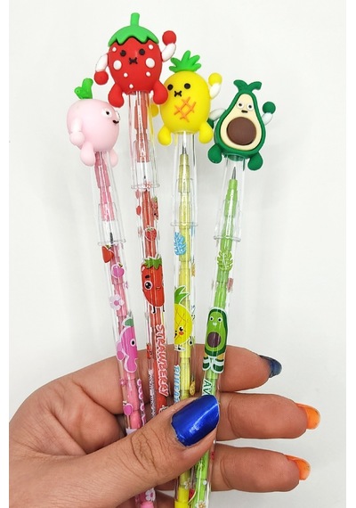 Ananas Desenli Yumurtlayan Kalem - 1 Adet