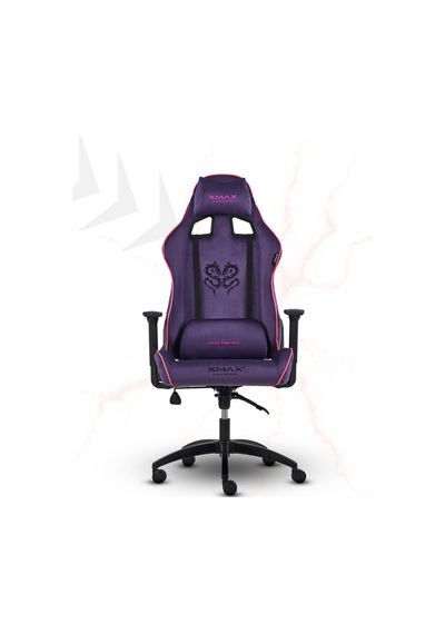 Rio Plus Balerion Terletmez Kadife Kumaş Mor Gaming Oyuncu Koltuğu -6 Mor