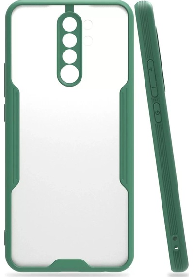 Newface Xiaomi Redmi 9 Kılıf Platin Silikon - Yeşil
