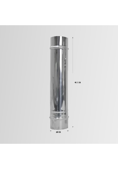 Nurgaz Paslanmaz Soba Bacası 40 Cm - Ng Psb-b