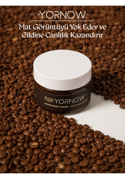 Yornow Kahveli Vücut Peelingi 300 Ml Arındırıcı, Pürüzsüzleştirici Ve Canlandırıcı Bakım