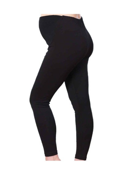 Hamile Tayt Pantalon Beli Ayarlı Organik Pamuklu SiYAH