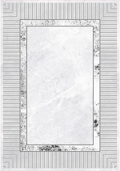Rovigo Home Dijital Baskı Yıkanabilir Kaymaz Taban Salon Halısı Ve Yolluk Rvg0904-fnl119 Gri