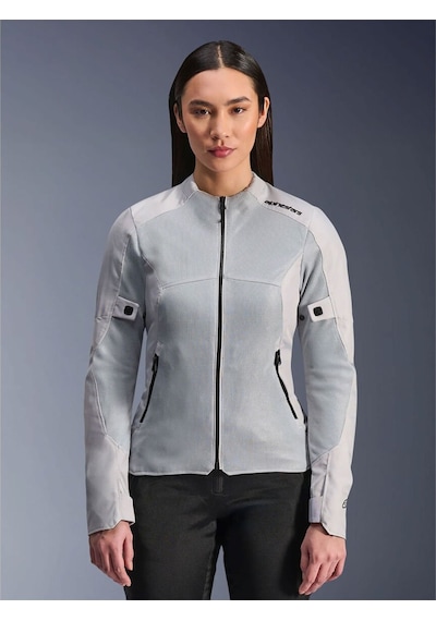 Alpinestars Stella C-1 Air Korumalı Kadın Motosiklet Montu Gri