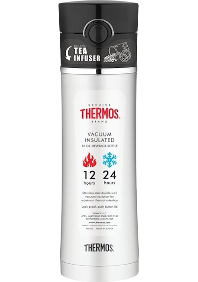 Thermos Ns 403 Çay Demleme Aparatlı Mug Termos 470 ML Sıyah 12677