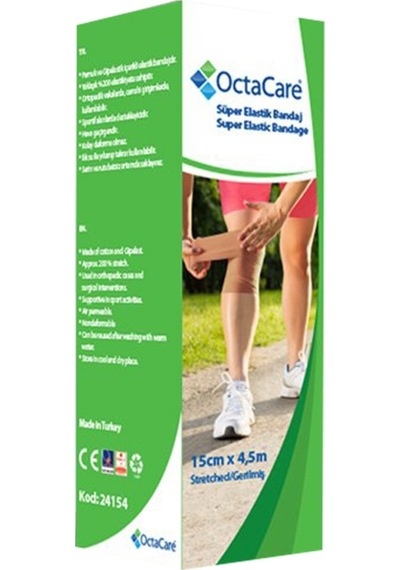 Octacare Süper Elastik Bandaj 15 CM x 4.5 M