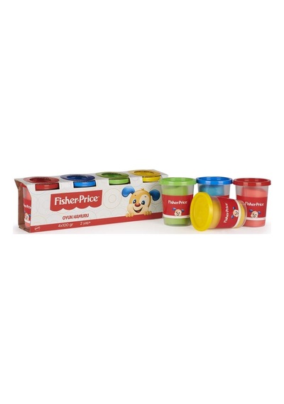 Fisher Price Oyun Hamuru, Sarı, Yeşil, Kırmızı, Mavi Hamur, 4'lü