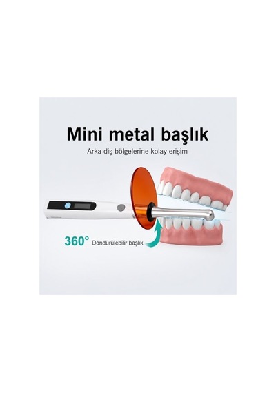 1s Diş Tedavi Işığı Akülü Metal Led Kür Lambası 450nm