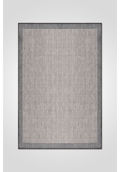 Dekozer Sisaletta Jüt Görünümlü Sisal Dokuma Modern Kilim Tozumaz, Robot Süpürge Uyumlu Gri