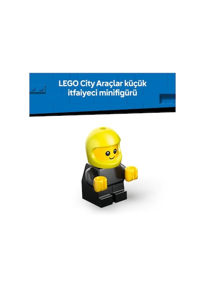 LEGO® City Araçlar – İtfaiye Kamyonu 60482 -5 Yaş ve Üzeri Çocuklar için İtfaiyeci Minifigürüyle Yaratıcı Oyuncak Yapım Seti (67P)